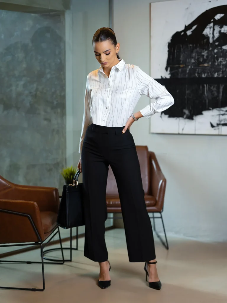 Share PRINTED SATIN LONG SLEEVE SHIRT